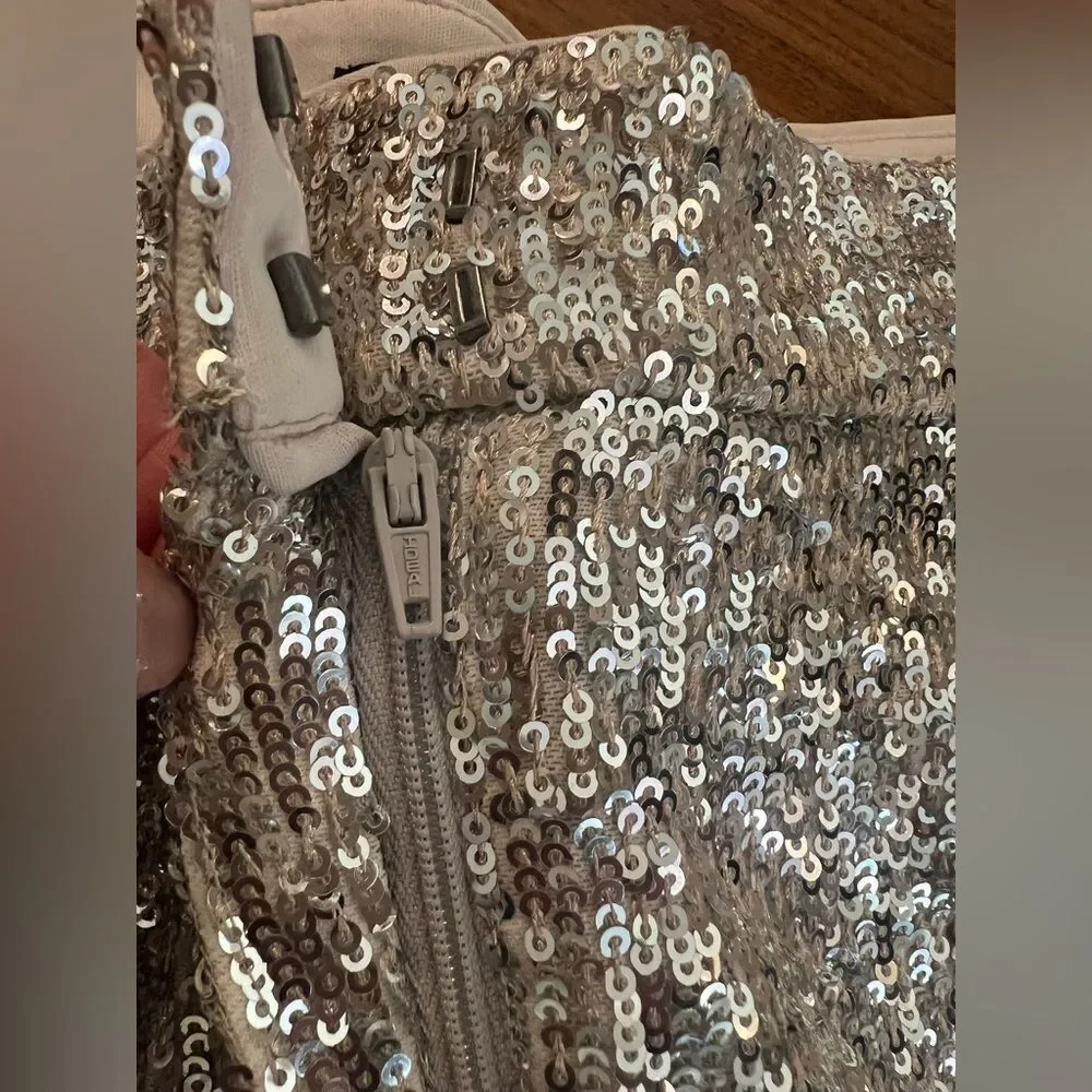 Express Sequin cropped Pants size S - Picture 7 of 10